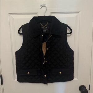 NWT J. Crew Black Barn Vest